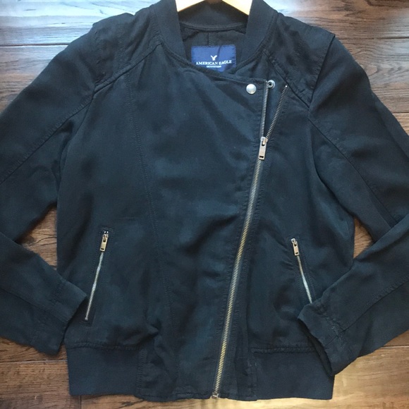 American Eagle Moto Asymmetrical Lightweight Jacket - Picture 2 of 13